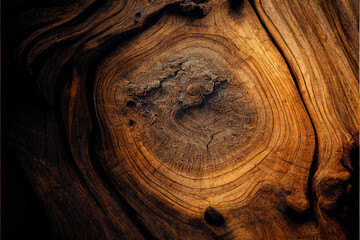 Old olive wood board, wood texture, hot wood cut flat, top view, flat view