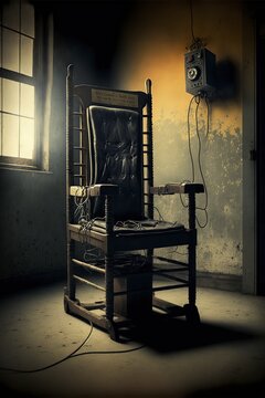 illustration,electric chair,image generated by AI