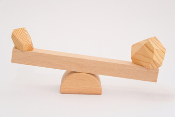 Metaphorical image of imbalance, inequality