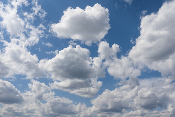 Summer blue sky cloud gradient light white background. Beauty clear cloudy in sunshine calm bright winter air bacground.
