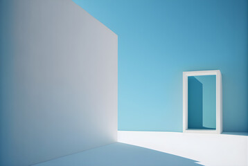 Minimalist photography style illustration with generative ai