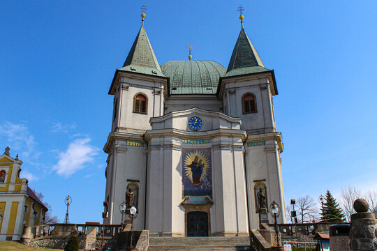 Bazilika Nanebevzet&iacute; Panny Marie on the Hostyn Hill in Czech republic.