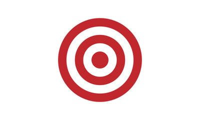Bullseye target icon symbol. Arrow dart targeting market logo sign. Vector illustration image. Isolated on white background.