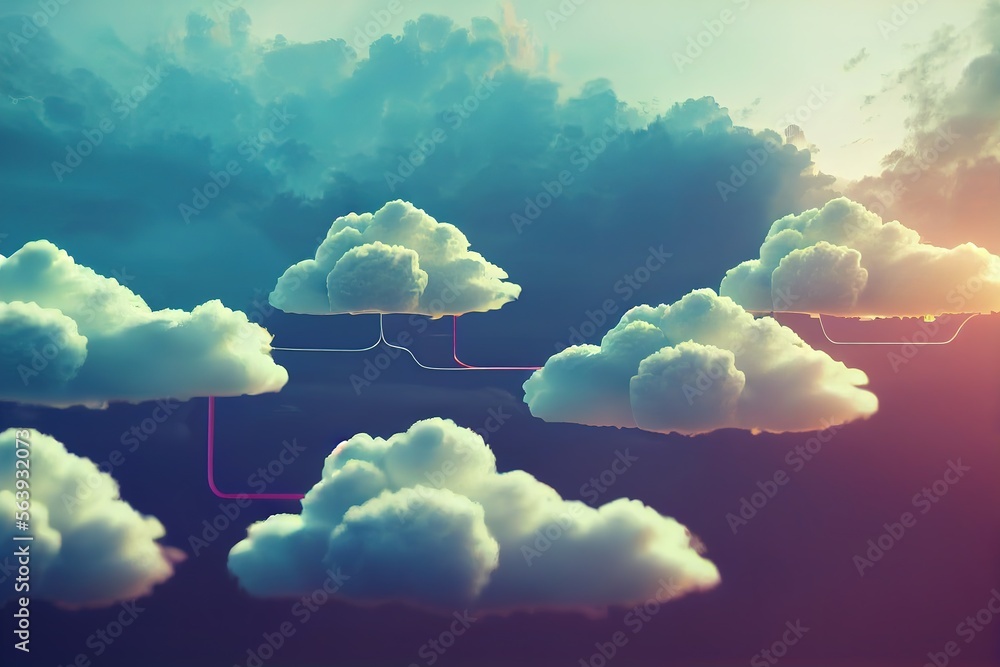 Poster the concept of downloading an information network for storing data in the cloud
