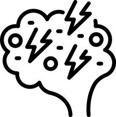 Brainstorming icon outline vector. Clinic medicine. Hospital room