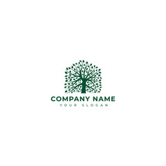 Tree house logo vector design template