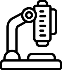 Emergency room microscope icon outline vector. Clinic medicine. Care nurse