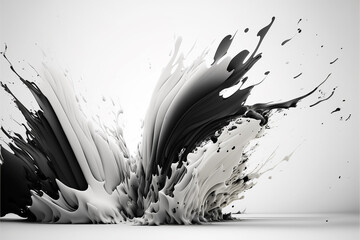 white abstract background. Generative AI