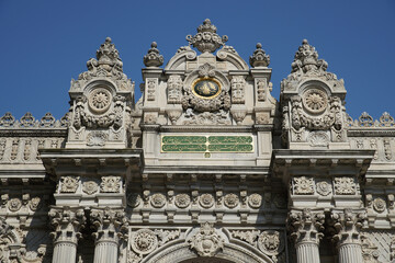 Gate of Dolmabahce Palace in Istanbul, Turkiye