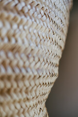 Close up of woven basket