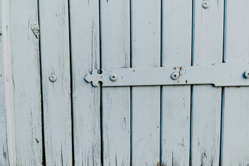 Blue Background, old wooden door
