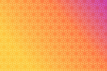 Pattern with geometric elements in yellow-pink tones. Abstract gradient background