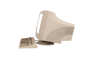 Image of a computer. concept of internet sharing and technology