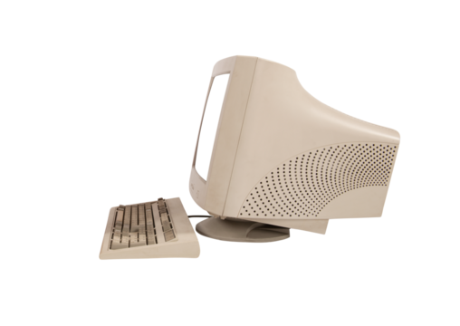 Image of a computer. concept of internet sharing and technology