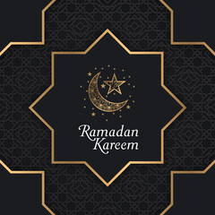 Obraz premium Ramadan Kareem Social Media Post Template. Good used for Food Social Media Post and Banner. Promotion, Sale