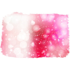 Brush stroke design with pink bokeh background