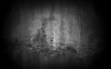 Fototapeta Old wall texture cement dark black gray background abstract grey color design are light with white gradient background. obraz
