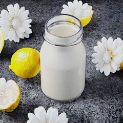 Dessert Jogurt mit Zitrone