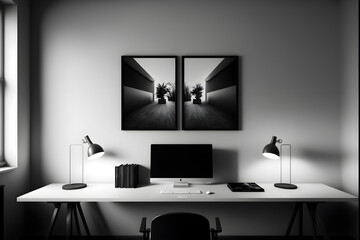 minimalist modern computer desk