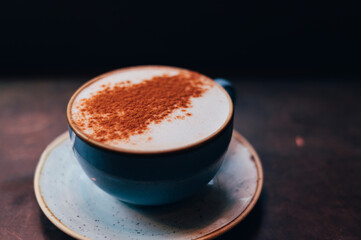 Mug with chai latte with alternative milk like almond, cashew, oat