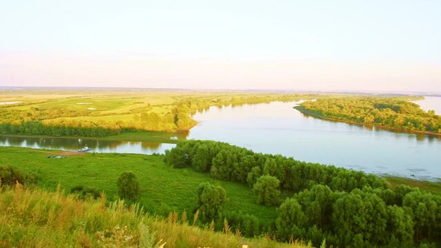 The Great Russian River Kama.