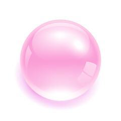 Pink drop water Isolated on white background. Collagen solution vitamins complex from nature. Beauty treatment nutrition skincare design. 3D Realistic Vector.