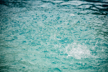 water texture and light on pool blue and marble color