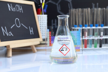 sodium hydroxide and symbol structural formula chemical