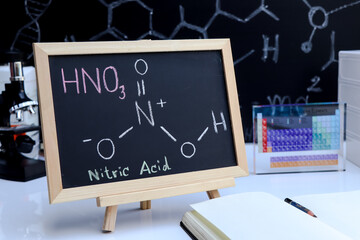 nitric  acid and symbol structural formula chemical