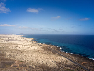 Fototapeta na wymiar Panoramic view of Fuerteventura, Canarias