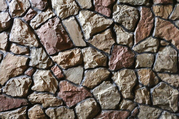 Grunge close up texture. Stone wall background.