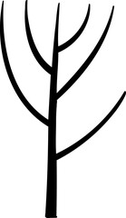 decoration side view tree illustration.