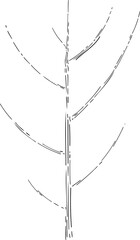 decoration side view tree illustration.