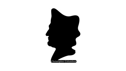 Christopher Columbus silhouette