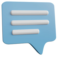 Speech bubbles of shapes on transparent background. Blank 3D text bubbles for business design, discussion, topic clarifications, notifications and explain expanded content. 