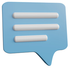 Obraz premium Speech bubbles of shapes on transparent background. Blank 3D text bubbles for business design, discussion, topic clarifications, notifications and explain expanded content. 