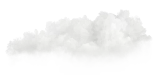Foto auf Acrylglas Soft cloudscape ozone realistic cutout transparent backgrounds 3d render png file © Krit