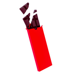 3D Chocolate Boxes Render Valentine's elements