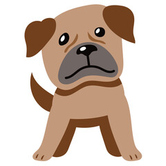 Cartoon big dog for design.