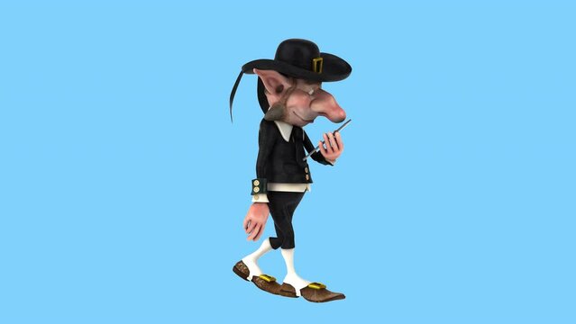Fun 3D cartoon goblin (with alpha channel included)