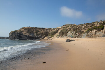 Fototapeta na wymiar Carreiro da Fazenda Beach, Vila Nova de Milfontes, Portugal