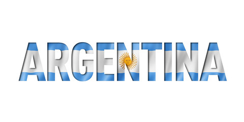 argentinian flag text font