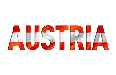 austrian flag text font