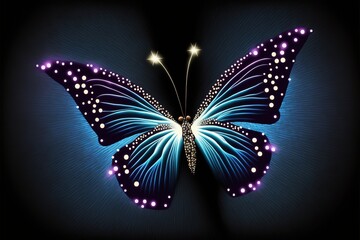 Obraz na płótnie Canvas magic butterfly created with Generative AI technology 