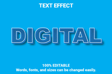 3d editable text effect template