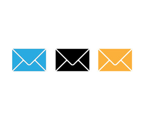 Message icon vector email icon.