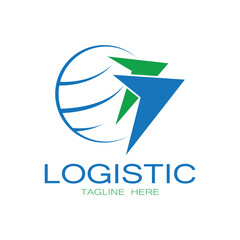 logistics logo icon illustration vector design  distribution symbol  delivery of goods  economy  finance