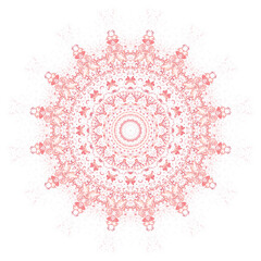 Rose Gold Mandala for meditating