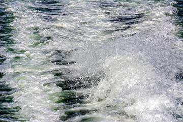 water flowing into the sea