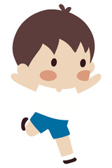 Cute cartoon Boy & Girl Thai student